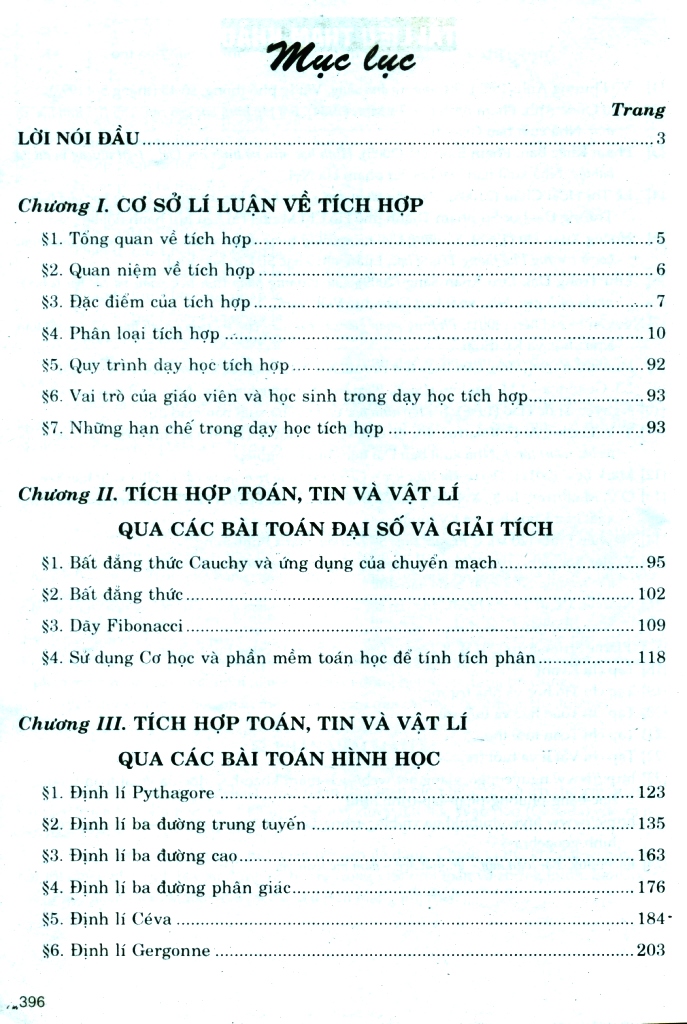 TÍCH HỢP TOÁN, TIN VÀ VẬT LÍ (Bài toán thực tế, Giải toán bằng phương pháp Tin học và Vật lí; Phát triển tư duy sáng tạo; Cơ sở lí luận của tích hợp)
